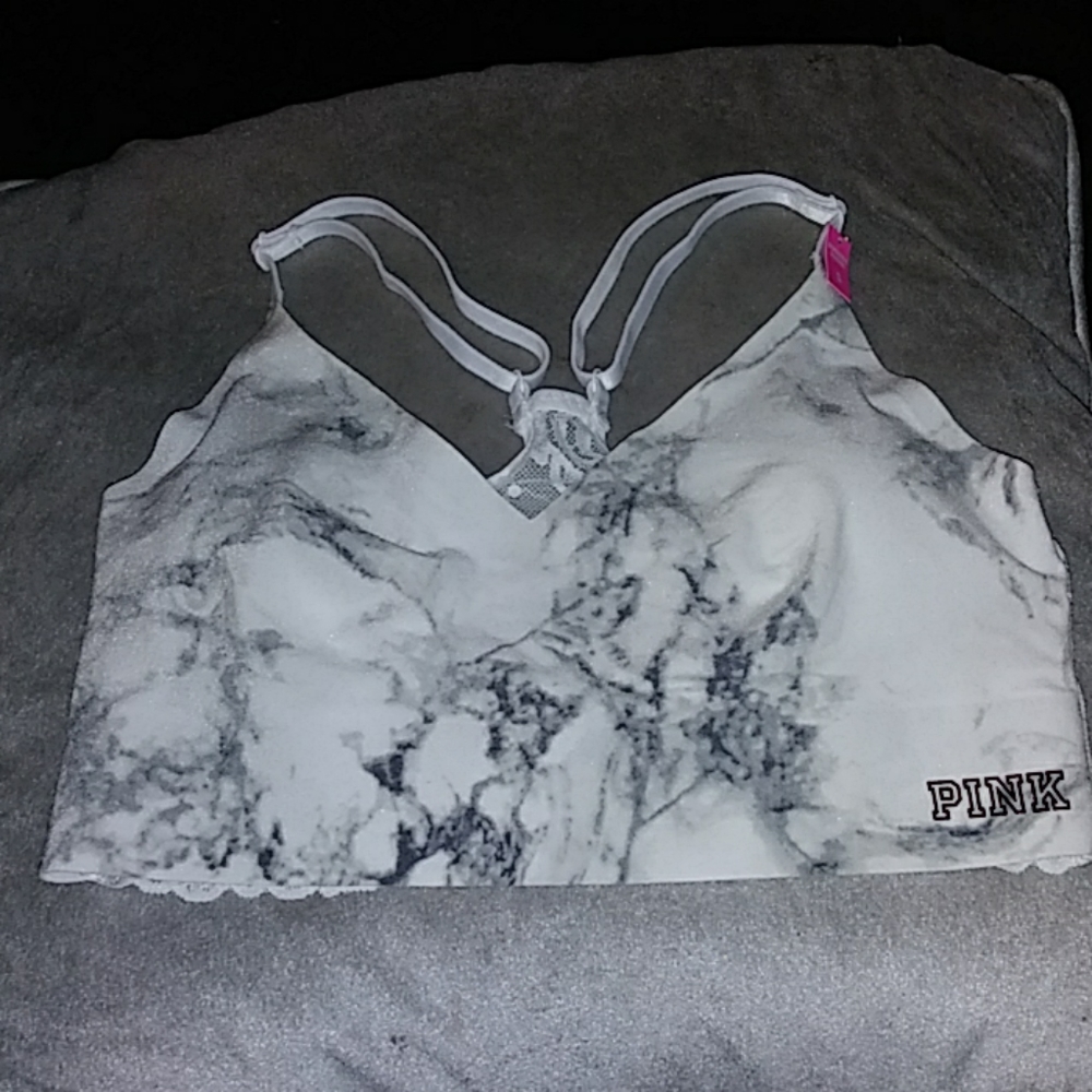 Pink bonded bra